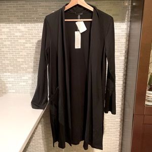 Nwot Eileen Fisher Long Black Cardigan